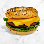 Best Sausage & Egg Bagel Sandwich 100% plant Base in Culver City, CA